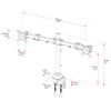 SD12 Dual Monitor Desktop Mount