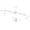 SD13 Triple Monitor Desktop Mount
