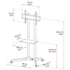 SM61 Rolling TV Stand